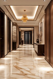 奢华大气的家居走廊空间