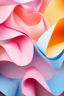 绚丽多彩折纸风格抽象图案