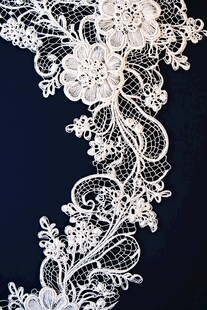 精致白色蕾丝花边图案