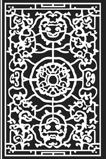 中式传统镂空雕花图案