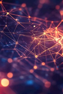 科技感网络连接抽象画面