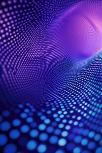 梦幻紫蓝渐变点状科技背景