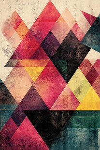 几何三角抽象艺术背景图