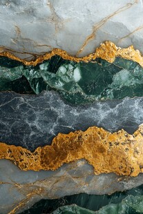 金绿大理石纹理艺术图案