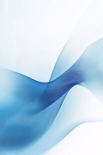 蓝色动感波浪抽象背景图