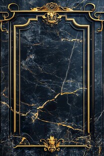 黑金大理石金框奢华背景