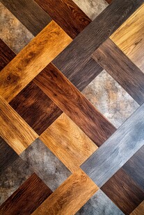 多彩拼花木地板纹理展示