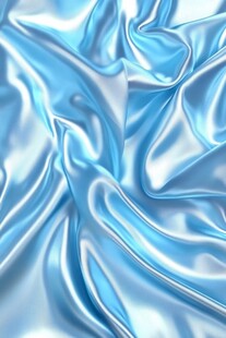 蓝色绸缎质感纹理画面