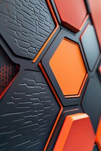 六边形科技风纹理图案