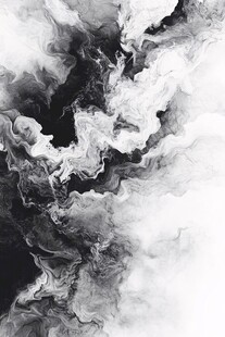 水墨抽象纹理艺术画面