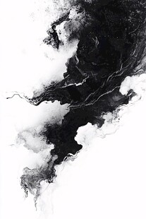 水墨云烟意境图