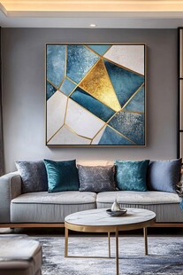 现代简约风客厅艺术挂画