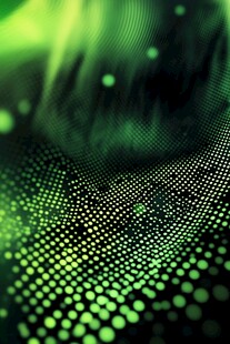 绿色科技动感粒子背景图