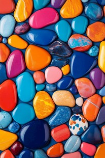 五彩斑斓的鹅卵石世界