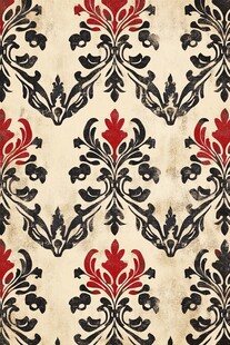 复古花纹壁纸图案设计