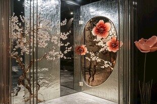 中式雕花玻璃门艺术之美