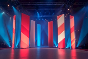 绚丽舞台灯光秀场景