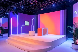 绚丽多彩的现代简约舞台