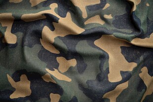 迷彩布料纹理特写