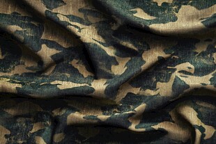 迷彩布料纹理特写