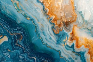 梦幻蓝金流体艺术纹理