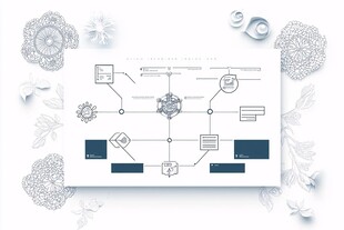 简约风流程图设计展示