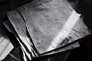 堆叠的金属薄片