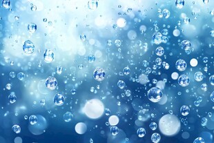 梦幻蓝色水滴背景图
