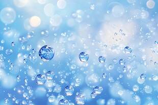 梦幻蓝色水滴背景图
