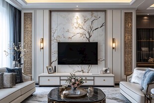 现代中式风客厅优雅景致