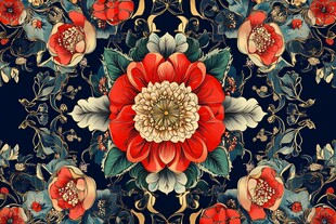 复古花卉图案 精美装饰艺术