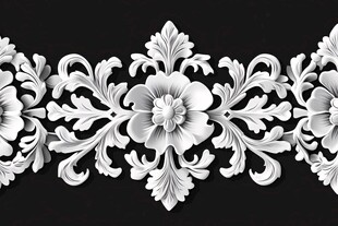 立体雕花装饰图案