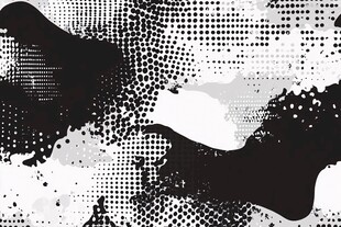 黑白半调抽象艺术背景图