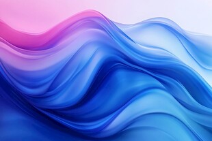梦幻渐变流动波浪背景图
