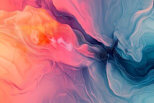 梦幻色彩流体抽象背景图