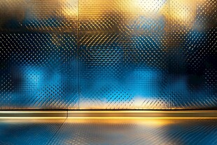 蓝金渐变科技感金属背景