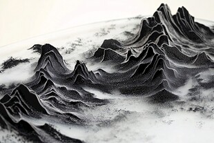 水墨山峦艺术景观