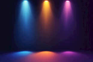 多彩聚光灯舞台背景效果