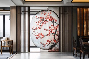 中式屏风装点雅致客厅