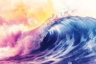 梦幻绚丽海浪 唯美海洋景