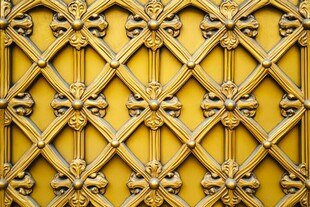 金色雕花金属装饰纹理