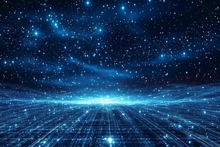 梦幻星空下的科技数据空间