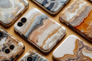 多彩大理石纹手机壳展示