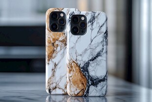 大理石纹理手机壳展示