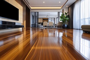 现代时尚客厅木地板展示