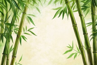清新竹林背景图