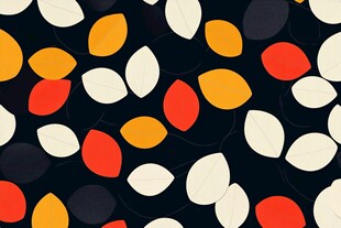 多彩秋叶图案背景设计