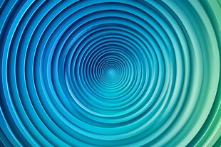 蓝绿渐变螺旋纹理背景