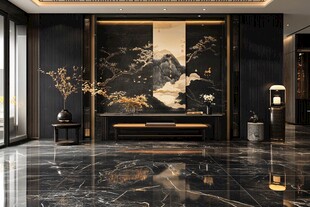 中式奢华客厅室内装饰风采