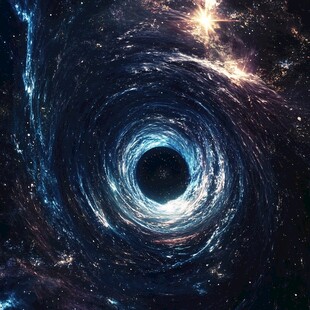 宇宙中的神秘黑洞漩涡